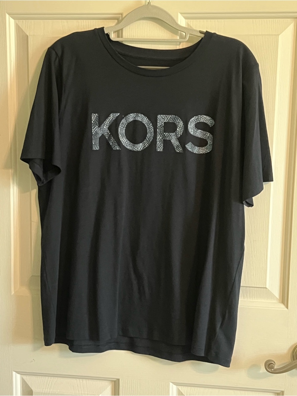Michael Kors Navy  Tee with Embellished KORS Logo